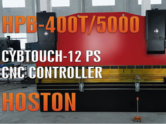 Hoston Big 3 + 1 Trục CNC Press Brake HPB-400T-5000 với CT-12 Controller